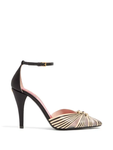 Valentino Garavani Annine pumps in satin 100mm Black WS0PM1JEU