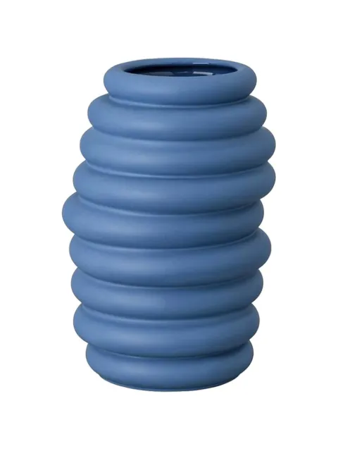 Rosenthal Hop ribbed vase Blue 1462542632626014