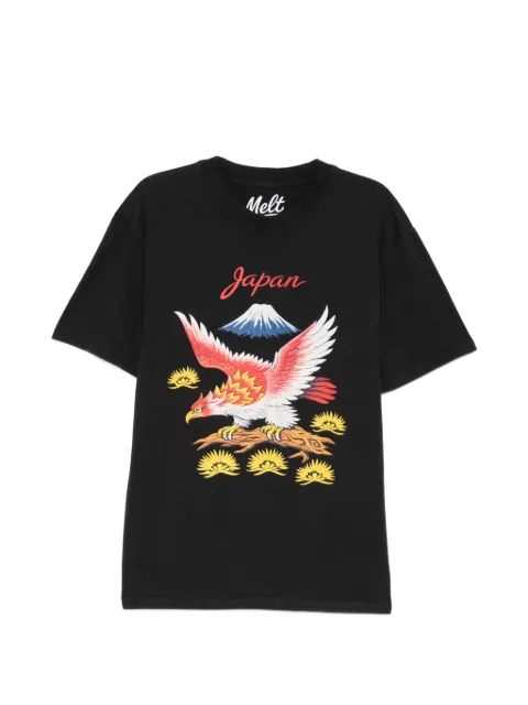 Melt eagle-print T-shirt Black MS5320
