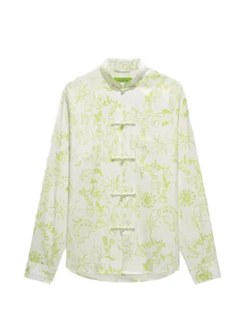 Shanghai Tang Tang jacquard shirt White Z2MRB442EE