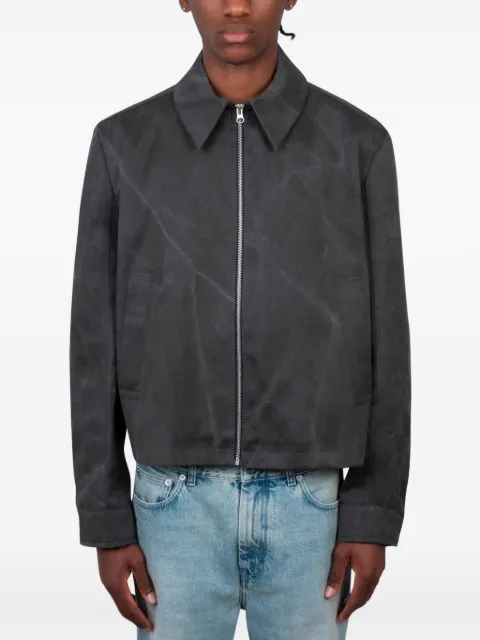 Séfr Tazio zip-up jacket Grey MSS26TAZIOMAR