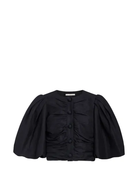 Marie Oliver Rowan ruched top Black 1R15360