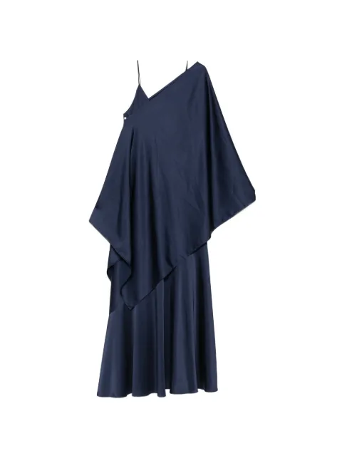 Weekend Max Mara Calante asymmetric draped dress Blue 2615231013600