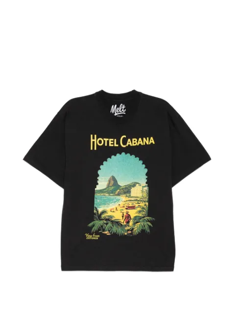 Melt graphic-print T-shirt Black MS5319