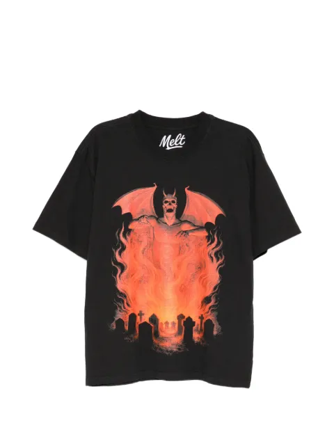 Melt graphic T-shirt Black MS5318