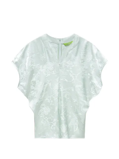 Shanghai Tang Jade jacquard top Green Z2WRT456LK