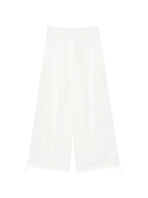 Weekend Max Mara drawstring wide-leg trousers White 2615131023600