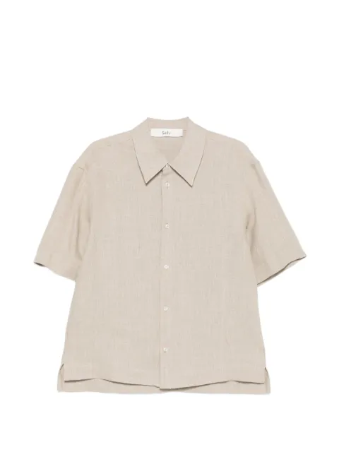 Séfr Dao short-sleeve shirt Neutrals MSS26DAOBEIBG