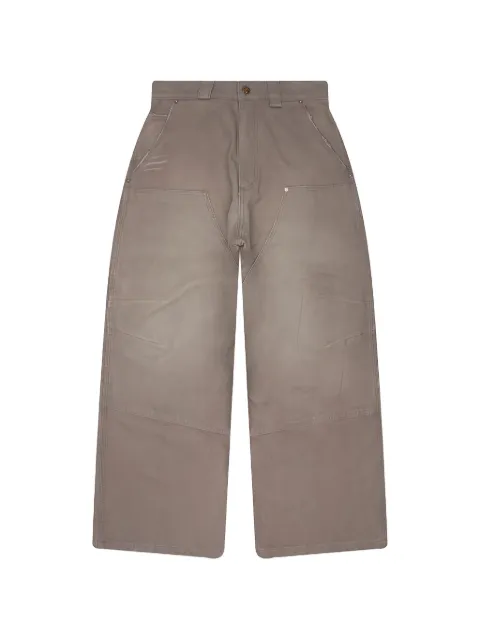 Willy Chavarria Stockton wide-leg trousers Neutrals WCBTM0079068