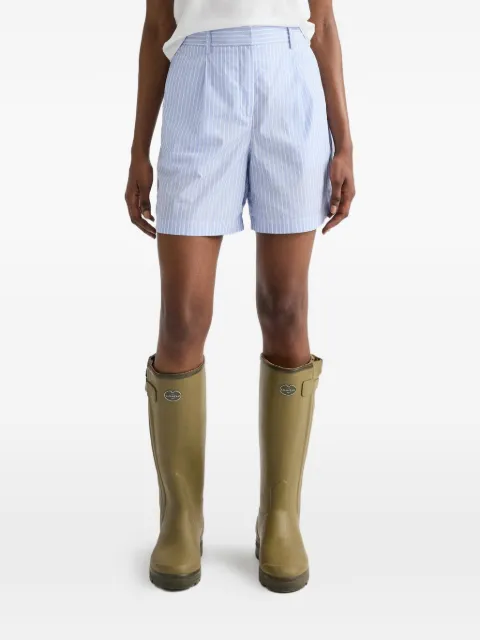 TWP Henry St striped-pattern shorts Blue 81781W797