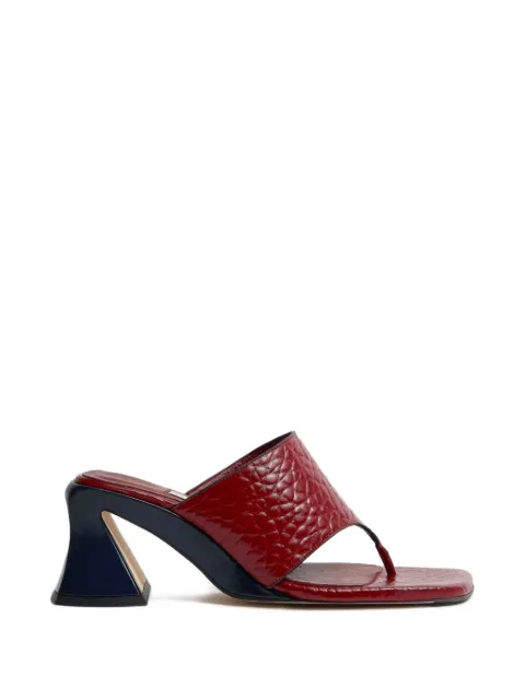 Miista Ernie leather heeled sandals Red MI6120