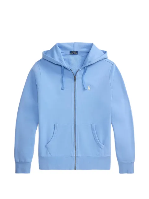 Polo Ralph Lauren logo-embroidered zip-up hoodie Blue 710916692500