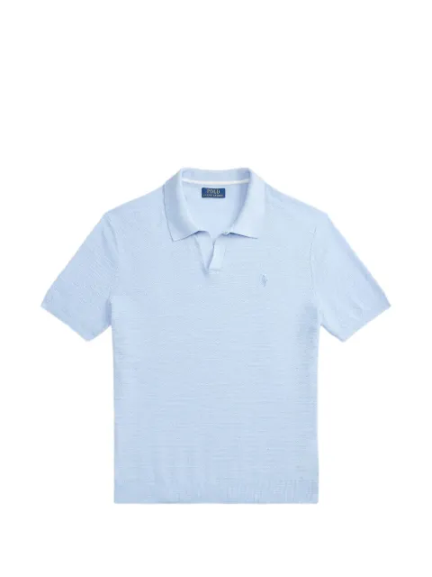 Polo Ralph Lauren slub-knit polo shirt Blue 710B13891002
