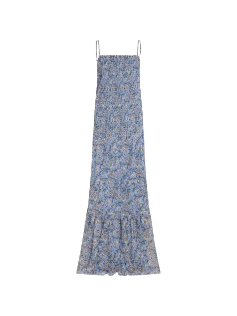 Veronica Beard Clem smocked dress Blue 2603VO2922390