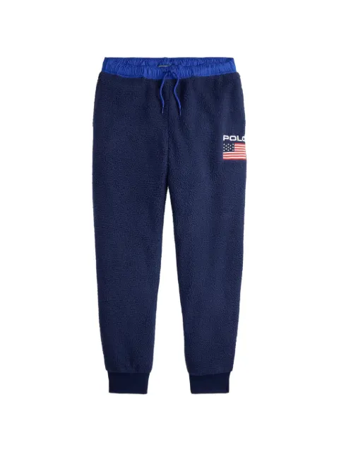 Polo Ralph Lauren fleece-texture track pants Blue 710P05440001