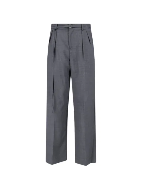 Eudon Choi belted pleated trousers Grey EC26RS6P002