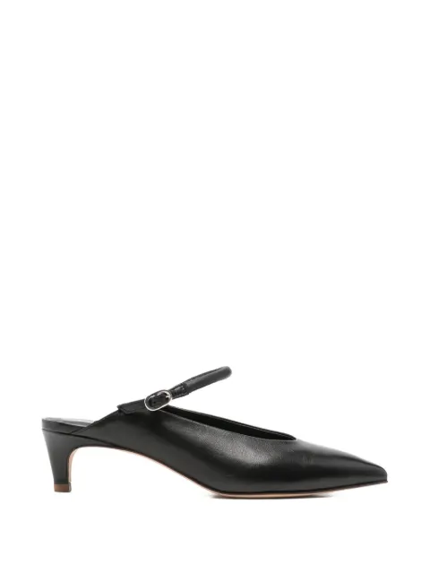 lorena paggi pointed-toe leather pumps Black 61550