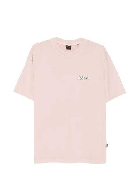 BOSS surfboard-print T-shirt Pink 50561873