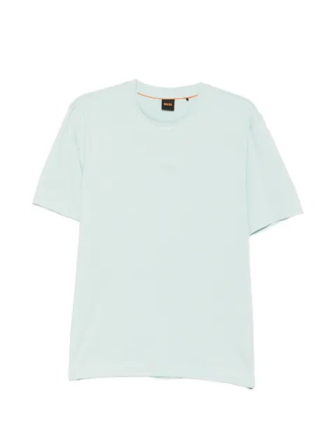 BOSS logo-print T-shirt Green 50473278