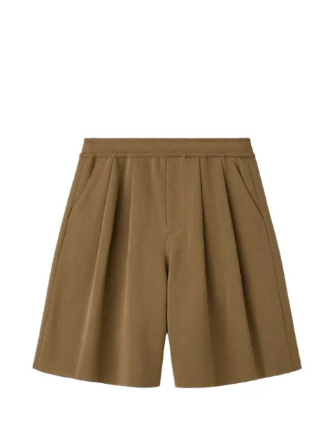 CFCL TC Milan pleated knitted shorts Brown CF011KF018