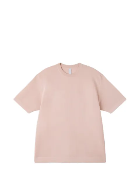 CFCL fine-knit crew-neck T-shirt Pink CF011KN085