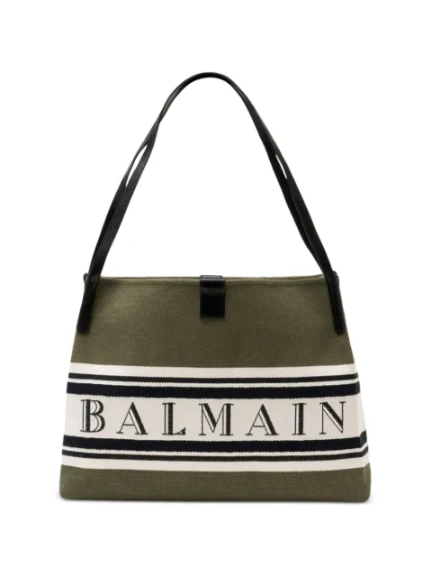 Balmain medium Release Shopper shoulder bag Green GN0FF034TJBRUJE