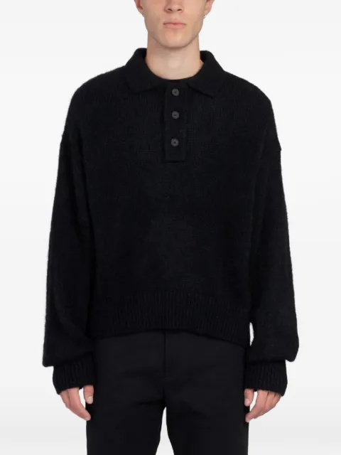 Studio Nicholson Dune brushed sweater Black DUNESNM1185