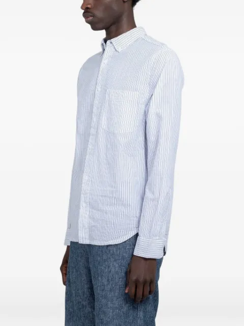 MINIMUM Colt striped seersucker shirt Blue 232764145
