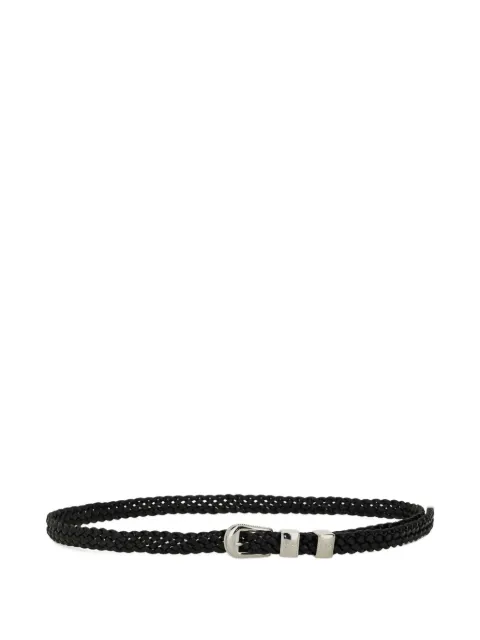 WOBURN WALK braided leather belt Black WW3032