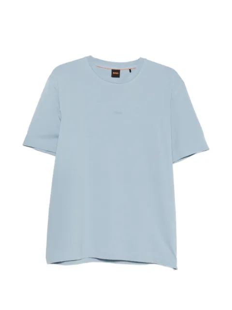 BOSS logo-embossed T-shirt Blue 50473278