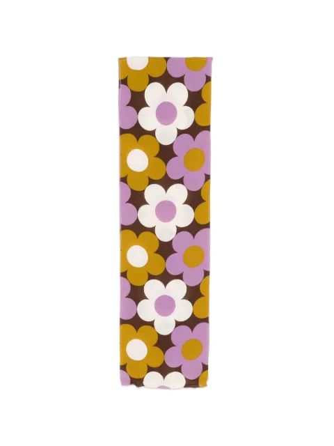 Celine Pre-Owned floral-print scarf Brown CSVM9142