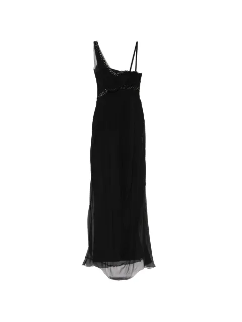 Christian Dior Pre-Owned Silk tulle evening dress Black CSVM9133