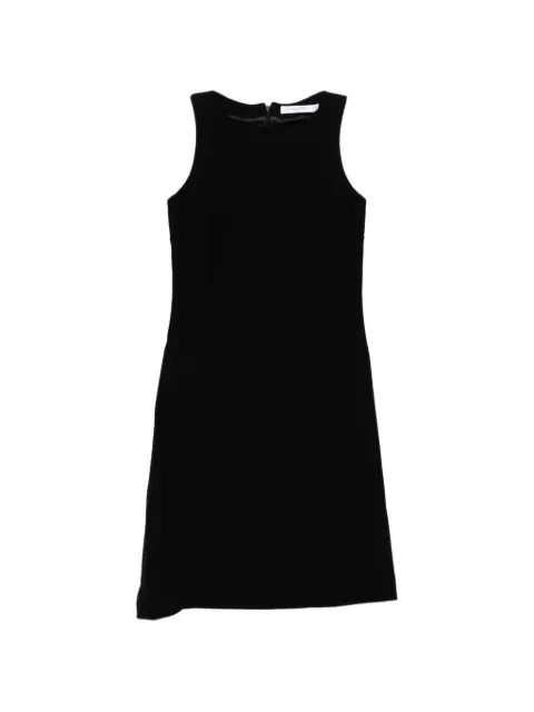 Christian Dior Pre-Owned minimal tailored wool dress Black CSVM9136