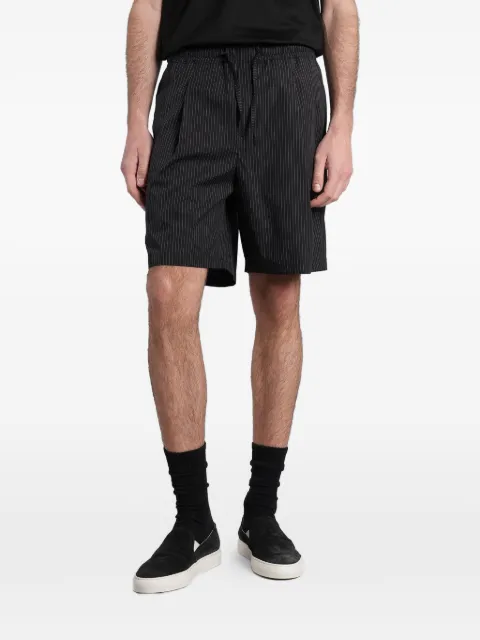 STATE OF ORDER pinstripe-pattern drawstring shorts Black LP26036