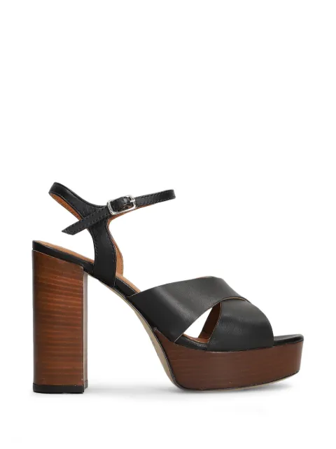L Arianna cross-strap platform sandals Black DS2685C56