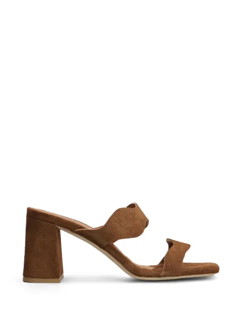 L Arianna suede double-strap mules Brown DS2687G3