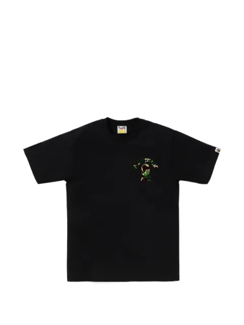 A BATHING APE® ABC Camo College T-shirt Black 001TEM301010M