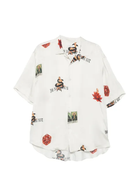 Ih Nom Uh Nit graphic-print short-sleeve shirt White NUS26268