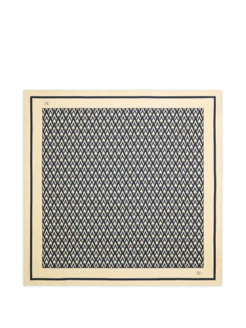 Valentino Garavani Toute La V silk scarf Neutrals WEI114SHT