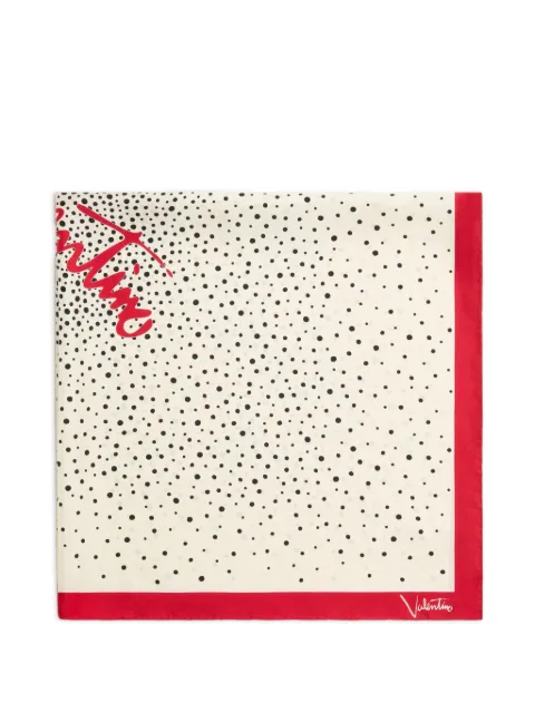Valentino Garavani Little Stars Starry scarf Neutrals WEI114NJB