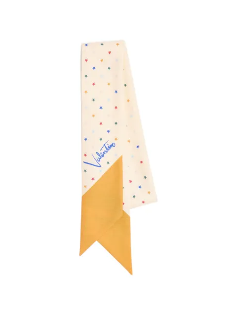 Valentino Garavani silk bandeau scarf Neutrals WE6017GTB