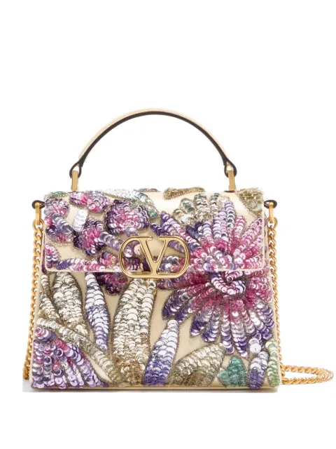 Valentino Garavani VSling mini embroidered handbag Neutrals WB0T86DJA