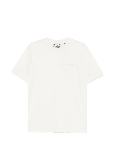John Richmond logo-print T-shirt Neutrals UMP26076TS