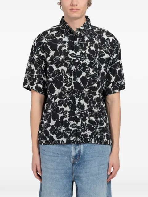 Stüssy Floral Hawaiian shirt Black 1110386