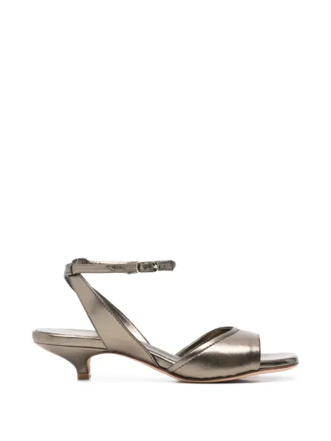 lorena paggi metallic-leather sandals Grey 61360