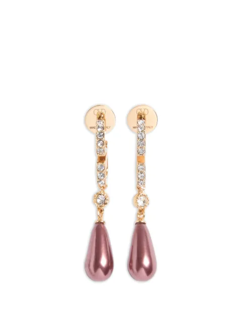 Valentino Garavani VLogo Signature crystal earrings Gold WJ0CD8QVS