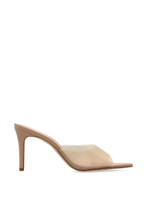 BLACK SUEDE STUDIO Elle transparent-strap pointed-toe mules Neutrals BELLE