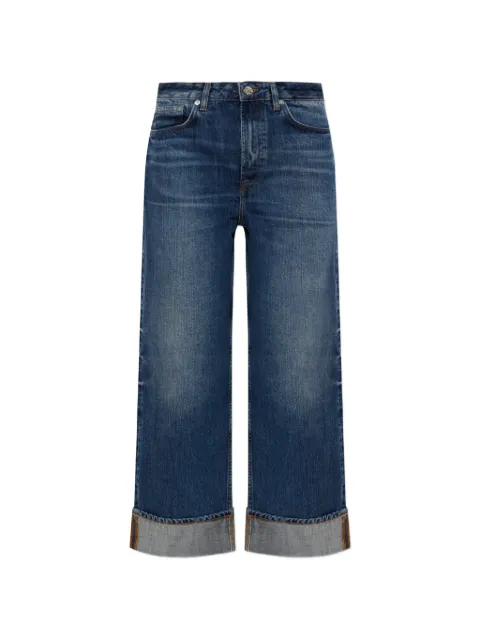SAMSOE SAMSOE faded turn-up jeans Blue F26100008
