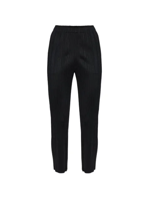 Pleats Please Issey Miyake plissé-effect trousers Black PP66JF111