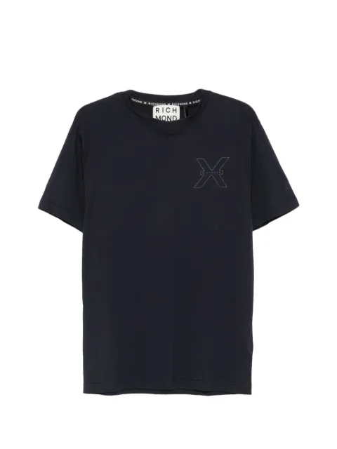 John Richmond logo-detail T-shirt Blue UMP26024TS